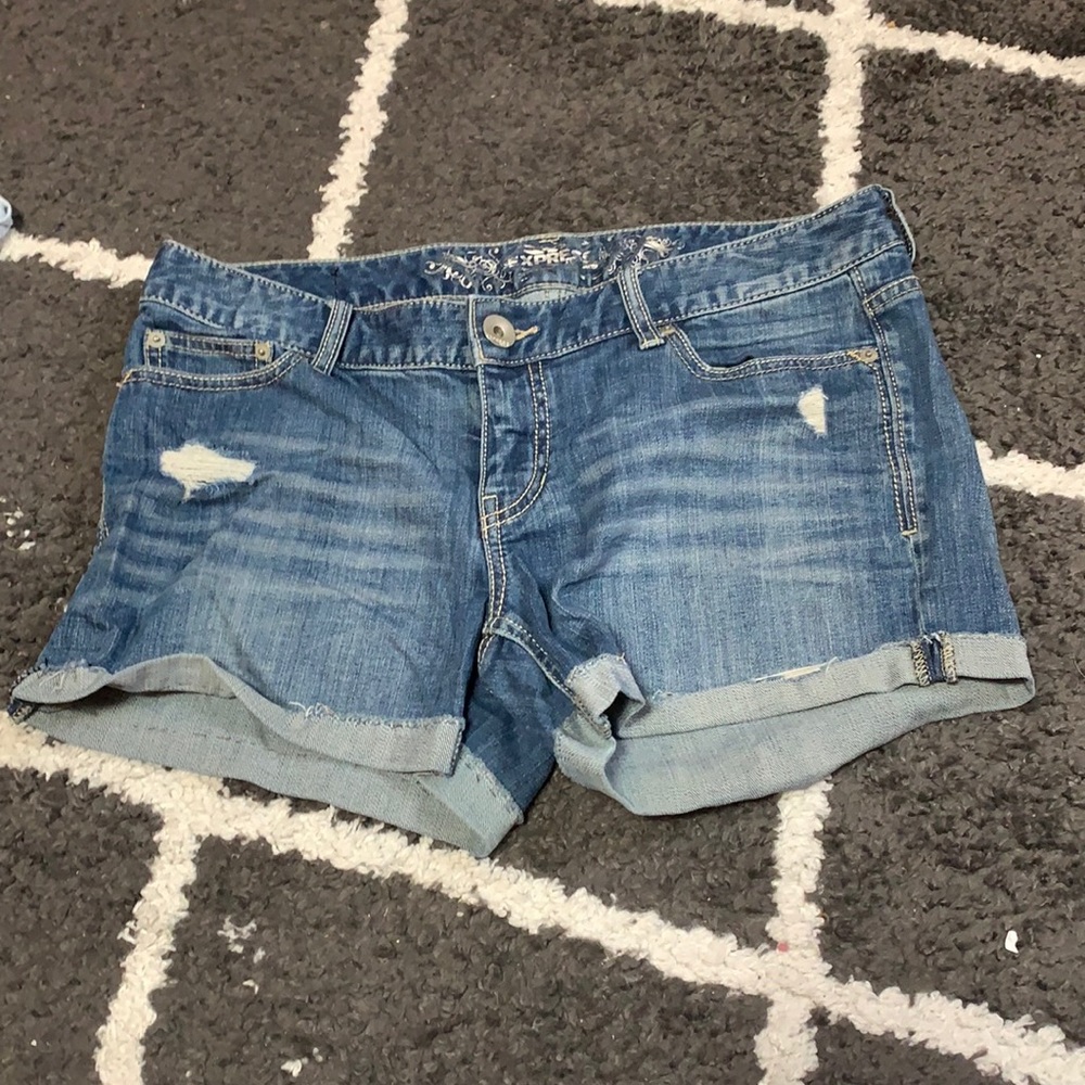 Denim shorts